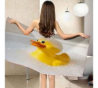 LGCK Serviette De Bain Canard Jouet Jaune Serviettes De Plage XL XXL Grande Microfibre Draps De Bain 100x180cm pour Voyage Plage,Yoga,Piscine,Gym,Camping, Sports - Séchage Rapide Léger