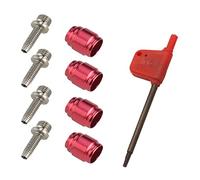 LGEGE Kit Olive de Conduite de Frein Vélo - 4 jeux d'Olive de Vélo Insert de Raccord Huile pour Avid Sram Vélo Hydraulique Tuyau de Frein à Disque Stealth-A-MAJIG Installation Rapide