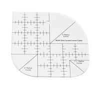 LGEGE Règle de coupe d'angle incurvée en acrylique pour couturiers et couturiers, parfaite pour le dessin, le matelassage, les projets de couture