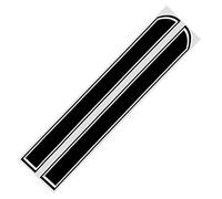 LgeQWWs Autocollants pour Capot de Voiture,Autocollants pour Pare-Chocs de Voiture,Accessoires de décoration de Voiture,pour BMW 1 3 5 6 Z4 X1 X3 X5 Series E46 E60 E61,A-Black