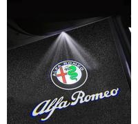 LGFDC 2 Pièces Eclairage de Porte Logo pour Lumière de Porte de Voiture pour Alfa Romeo 4C 2013-2019, Projecteur de Lumière de Bienvenue de Portière