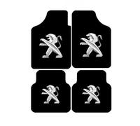 LGFDC 4 Pièces Tapis de Sol Voiture pour Peugeot 208 II (Hybrid) 2023-2025, Protection du Pont Moquette pour Automobile Tapis Noir Antidérapant Auto Accessoires