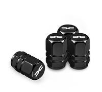 LGFDC 4 Pieces Valve Pneu Voiture Bouchons de Valve de Pneu pour Dacia Sandero 2 Stepway Stainless 2013-2023, Bouchons Anti-poussière de Pneu de Voiture en métal Accessoire de Pneu,B