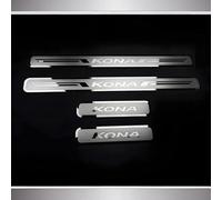 LGFDC 4Pcs Protection Seuil de Porte Voiture pour Hyundai Kona II 2024 2023,Threshold Bar Protection Autocollant Anti-Rayures Anti-Dirty Plinthes