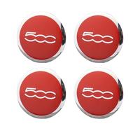 LGFDC 4Pièces Autocollants Cache Moyeu Autocollant de Badge pour FI-at 500 56mm, Jante Centre D'emblème avec Voiture Logo Cache Moyeux,C