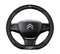 LGFDC Couvre Volant Protégé Voiture en Cuir pour Citroen Berlingo III 2018-, Protection Volant Housse Antidérapant Respirant Accessoire Voiture,D Normal