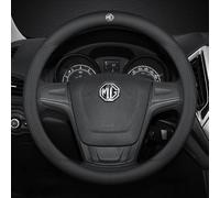 LGFDC Couvre Volant Protégé Voiture en Cuir pour MG ZS Hybrid+ 2024-2026, Protection Volant Housse Antidérapant Respirant Accessoire Voiture,A