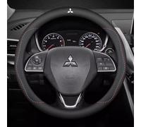 LGFDC Couvre Volant Protégé Voiture en Cuir pour Mitsubishi Pajero IV 2006-2011 2012-2015 2015-2018, Protection Volant Housse Antidérapant Respirant Accessoire Voiture,B