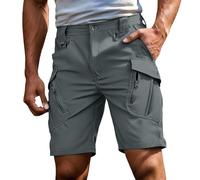Lggwunsi Short Homme - Multi-Poches Imperméable Short Cargo Homme Elastique Respirantes Shorts de Travail Hommes Grandes Tailles Confortable Décontracté Bermuda Cargo pour Outdoor Au Quotidien S-6XL