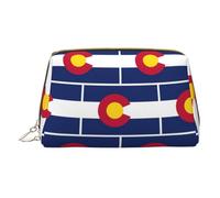 LGHDFYO Colorado State Flag Trousse de toilette de voyage portable pour femme, Blanc, One Size