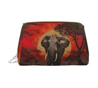 LGHDFYO Elephant Sunset Trousse de toilette de voyage, organisateur de cosmétiques portable pour femmes, On-The-Go, blanc, One Size