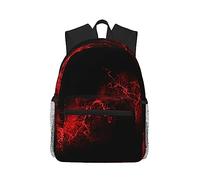LGHDFYO Explosion Burst Sac à dos tendance décontracté pour homme et femme Sac pour ordinateur portable, voyage, randonnée, camping, rouge/noir, Noir , taille unique