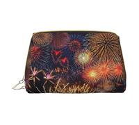 LGHDFYO Fireworks Trousse de toilette de voyage, organisateur de cosmétiques portable pour femmes, On-The-Go, Blanc, One Size