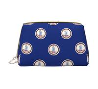 LGHDFYO Flag Of Virginia Trousse de toilette de voyage, organisateur de cosmétiques portable pour femme, On-The-Go, Blanc, One Size