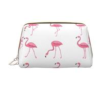 LGHDFYO Flamingos On-The-Go Trousse de toilette de voyage portable pour femme Blanc Taille unique, blanc, Talla única