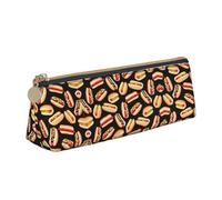 LGHDFYO Fun Food Hot Dogs Trousse à crayons triangulaire grande capacité pour hommes et femmes Artistes, maison, bureau, Blanc., Taille unique, Tendance