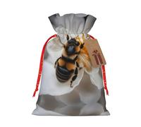 Lghdfyo Grand sac cadeau de Noël en corde de lin pour fête, mariage, affaires, cadeau de fête