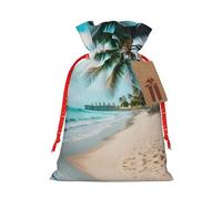 Lghdfyo Grand sac cadeau de Noël en corde de lin pour fête, mariage, affaires, sac de fête