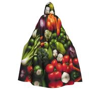 LGHDFYO Introduction of Vegetables Cape à capuche unisexe pour adulte, costume médiéval avec capuche attachée