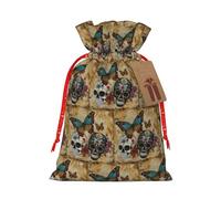 Lghdfyo Sac cadeau en lin avec corde de Noël, grande fête, mariage, affaires, sac cadeau