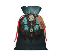 Lghdfyo Sac cadeau en lin avec corde de Noël, grande fête, mariage, affaires, sac cadeau
