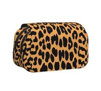 LGHDFYO Trousse à stylos avec impression girafe faite à la main avec fermeture éclair, Noir/blanc, One Size, Art déco.