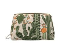 LGHDFYO Trousse de toilette de voyage en forme de cactus vert, organisateur de cosmétiques portable pour femmes, On-The-Go, Blanc, One Size
