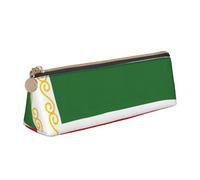 LGHDFYO Trousse triangulaire avec drapeau de la République de Tchétchénie, trousse de grande capacité pour hommes et femmes, artistes, bureau à domicile, blanc, taille unique, mode, blanc, Talla única