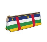 LGHDFYO Trousse triangulaire avec drapeau de l'Afrique centrale, grande capacité, pour homme et femme, artiste, maison, bureau, Blanc., Taille unique, Tendance