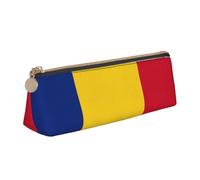 LGHDFYO Trousse triangulaire avec motif drapeau de la Roumanie, grande capacité, pour homme et femme, artiste, maison, bureau, Blanc., Taille unique, Tendance