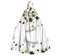 LGHHGY Cape à capuche avec imprimé félicitations de remise de diplôme d'Halloween - Parfait pour les fêtes, les carnavals, les expositions de bande dessinée, et plus encore