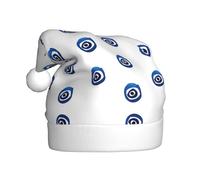 LGHHGY Chapeau de Noël imprimé mauvais yeux pour adultes - Couvre-chef festif pour vacances, Nouvel An, Père Noël