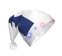 LGHHGY Chapeau de Noël unisexe à LED - Drapeau finlandais - Couvre-chef festif pour adultes, parfait pour les fêtes et le quotidien