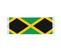LGHHGY Drapeau de l'île Maurice Imprimé Cachemire Frange Foulard pour Femme - Pashmina Wrap pour Automne Hiver Mode Soirée Fête, Drapeau de la Jamaïque, taille unique