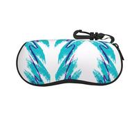 LGHHGY Étui à lunettes avec fermeture éclair Motif notes de musique Bleu, Tasse des années 90., taille unique