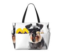 LGHHGY Sac de voyage de plage de grande capacité, léger, durable, idéal pour les vacances et un usage quotidien, Schnauzer bien conçu, Taille unique