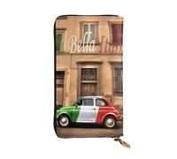 LGHHGY Slimfold Kiss Dolphin Tale Portefeuille en cuir pour femme - Portefeuille élégant à deux volets avec poche pour pièces de monnaie, Magnifique Italie, Taille unique