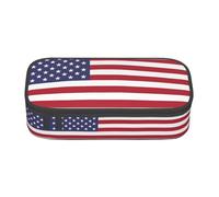 LGHHGY Trousse à crayons avec imprimé drapeau britannique - Organisateur de stylos multifonction, sac de papeterie portable pour l'école, le bureau et les voyages, drapeau des états-unis, Taille