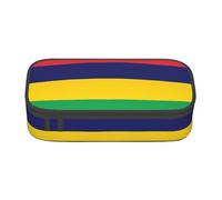 LGHHGY Trousse à crayons avec imprimé drapeau de Sainte-Lucie - Multifonction - Sac de papeterie portable pour l'école, le bureau et les voyages, Drapeau de l'île Maurice, Taille unique, Cartable