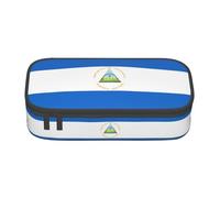 LGHHGY Trousse à crayons avec imprimé drapeau de Sainte-Lucie - Multifonction - Sac de papeterie portable pour l'école, le bureau et les voyages, Drapeau du Nicaragua, Taille unique, Cartable