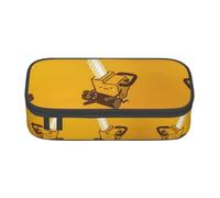LGHHGY Trousse à crayons avec imprimé guitare piano - Multifonction - Sac de papeterie portable pour l'école, le bureau et les voyages, Jolie tronçonneuse qui pleurre, Taille unique, Cartable
