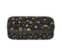 LGHHGY Trousse à crayons avec imprimé poisson de natation - Organisateur de stylos multifonction, sac de papeterie portable pour l'école, le bureau et les voyages, Motif pattes de chien., Taille