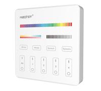 LGIDTECH B4 Télécommande Miboxer sans fil 2.4G RF 4 zones à montage mural intelligent,fonctionne avec Milight RGB CCT LED Ampoule FUT014 FUT105,Projecteur,Downlight,Projecteur,Contrôleur de bande LS2
