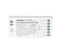 LGIDTECH FUT037W+ Contrôleur de bande LED 3 en 1 WiFi + 2,4 G, contrôle direct par application pour smartphone, compatible avec Amazon Echo Alexa Google Home Contrôle vocal