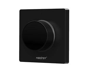 LGIDTECH K1-B Miboxer WW+CW Interrupteur mural rotatif pour température de couleur Noir Compatible avec FUT017 FUT019 FUT107 FUT109 Etcetera