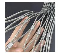 LGJEGD Filet à Cordes en Acier Inoxydable 304, Mailles personnalisée 5x5cm, Flexible 2,0 mm Option (2x3m/6.6x9.8ft)