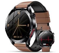 Lgnitek 2026 Nouv’ Montre Connectée Homme avec ECG+HRV/Pressιon artérιelle/Acide Urique/IMC,1,43" AMOLED Smartwatch avec Fonction SOS,24/7 Fréquence Cardiaque/Sommeil/SpO2/Apnée,Android/iOS