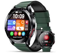 Lgnitek 2026 Nouv’ Montre Connectée Homme avec ECG+HRV/Pressιon artérιelle//Acide Urique/IMC,1,43" AMOLED Smartwatch avec Fonction SOS,24/7 Fréquence Cardiaque/Sommeil/SpO2/Apnée,Android/iOS