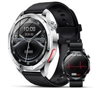 Lgnitek Montre Connectée Homme Femme avec IMC, 1.43" AMOLED Rond Smartwatch avec Appel d'urgence SOS, 24H Fréquence Cardiaque SpO2, Sommeil Monitor pour Android iOS