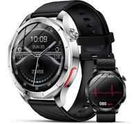 Lgnitek Montre Connectée Homme Femme Avec Imc, 1.43"" Amoled Rond Smartwatch Avec Appel D'urgence Sos, 24h Fréquence Cardiaque Spo2, Sommeil Monitor Pour Android Ios